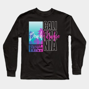 California Beach paradise summer sunshine Long Sleeve T-Shirt